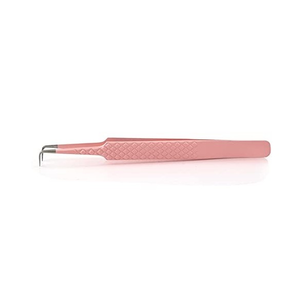 VANGLI Tweezers Eyelash tweezers pink stainless steel professional super hard high-precision eyelash tweezers eyelash extensi