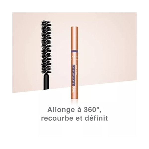 M. Asam MAGIC FINISH 360° LENGTHENING Mascara noir profond 7 ml – Mascara allongeant 360°, protège la couleur naturelle des