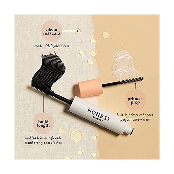 Honest Beauty Extreme Length Mascara + Lash Primer 6ml + 2ml 