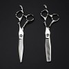 Ciseaux de coiffeur Coupe de cheveux, 6 pouces 440c Ciseaux en acier Argent Ciseaux de cheveux Coupe Outils de barbier Coupe 