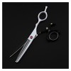 Ciseaux de coiffure rotatifs de 6" Ciseaux de barbier Ciseaux plats Ciseaux de coiffure amincissants Couleur : Set Set b 