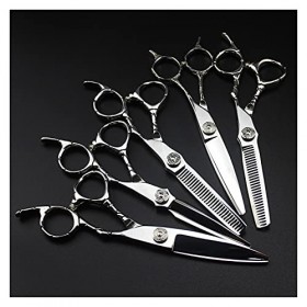 Ciseaux de coupe de cheveux de 6 pouces, ciseaux de coupe de cheveux, ciseaux de coupe de cheveux clairsemés, couleur: coupe ...