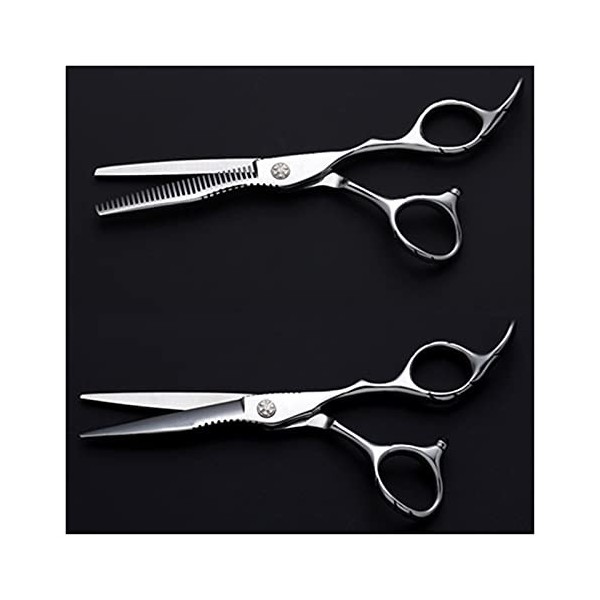 Ciseaux de coiffeur amincissants de 6 pouces, ciseaux à dents, ensemble de ciseaux de coiffeur, ciseaux de coupe de cheveux