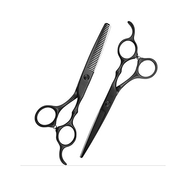 Ensemble de ciseaux de coiffure de 6 pouces, ciseaux de barbier amincissants pour coupe de cheveux, ciseaux de coupe de dents