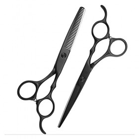 Ensemble de ciseaux de coiffure de 6 pouces, ciseaux de barbier amincissants pour coupe de cheveux, ciseaux de coupe de dents...