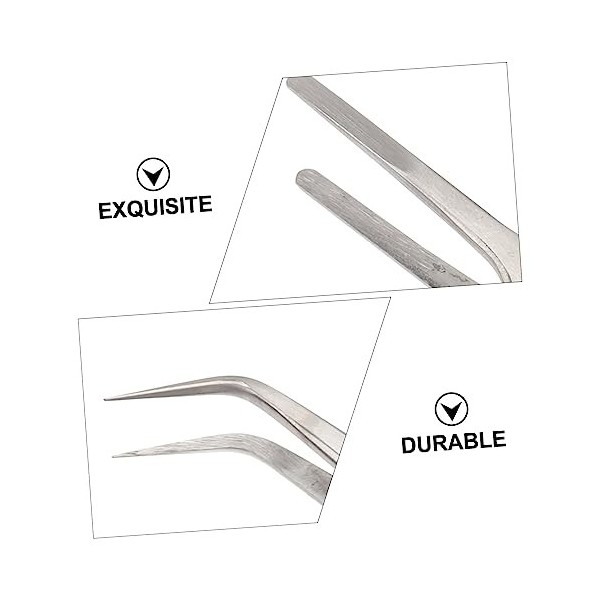 Pincettes dextension de cils de beauté, 5 pièces pinces de sablage à neuf trous outils spécialisés coupe-ongles en acier ino