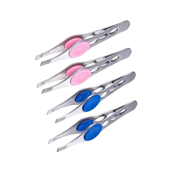 Pincettes dextension de cils de beauté, 8 pièces pince à épiler à sourcils en acier inoxydable kit de maquillage mini outils