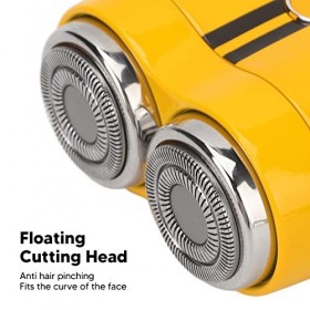 Tondeuse à Barbe pour Hommes, Tondeuse à Barbe sans Fil Rechargeable Tondeuse à Barbe Sec et Humide pour Visage Nez Oreille C