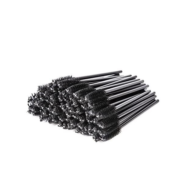 i-Laesh Lot de 100 pinceaux jetables pour cils - Pour extensions de cils, sourcils, fard à paupières, sourcils, maquillage - 