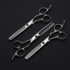 GaoF Ciseaux de Coiffure, Ensemble de Coupe de Dents Professionnel de 6 Pouces, Cisaillement sans Couture + Ciseaux en arête 