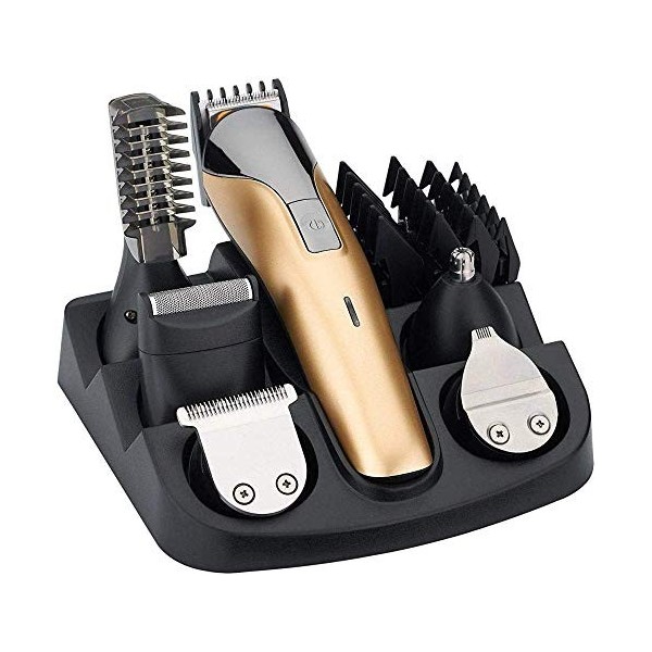 LITING Tondeuse à Cheveux 6 en 1 Tondeuse à Barbe électrique pour Hommes Outils de Style Rechargeables Machine à raser Rasoir