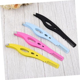 1 PC Peigne de maquillage de beauté Pince à sourcils Kit de cosmétologie Pince à épiler pour cluster de cils Kit de mise en f...