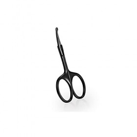 FURLOU Tondeuse à poils de nez, acier inoxydable Mini portable incurvé Moustache Nez Oreille Épilateur Ciseaux Tondeuse Conse