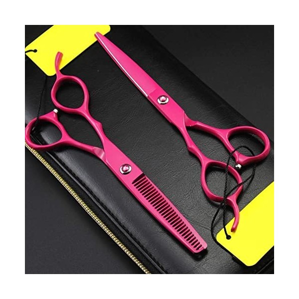 Ciseaux De Coiffure Professionnels Pour Gauchers, Parfaits Pour Les Salons De Coiffure Barber Mustache Haircut Livrés Avec Un