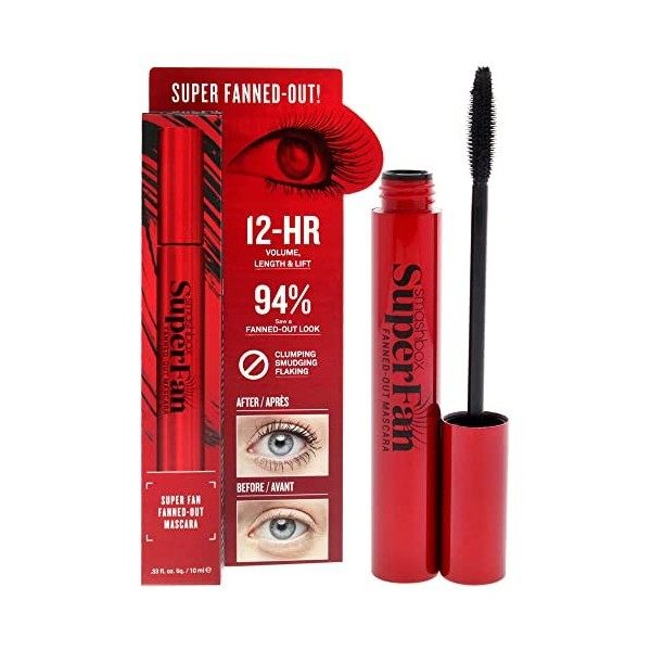 SmashBox Super Fan Mascara - Black For Women 0.33 oz Mascara