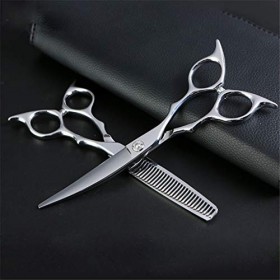 Coiffure Salon De Coiffure Ciseaux Set 6.0 Pouces Professionnel Haute Dent Plat Qualité Cisaillement Kit Ciseaux À Effiler Sa