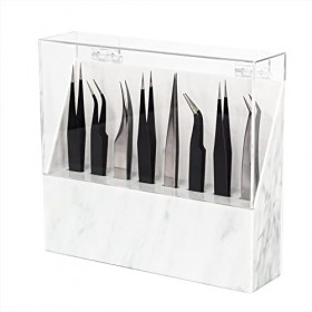 BUCICE Support de pince à épiler pour extensions de cils, résistant à la poussière, support de rangement pour recourbe-cils 8