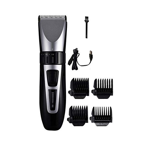 Tondeuses à cheveux pour hommes, kit de coupe de cheveux et de toilettage sans fil avec cordon professionnel Affichage LED re