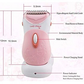 YWAWJ Rechargeable Mesdames Rasoirs, épilation Appareil pubiens Tondeuse Femme inférieure du Corps Épilation, Aisselle Cheveu