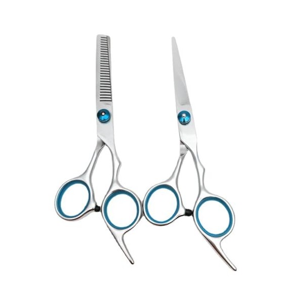 Ciseaux de coiffeur, coiffeur de coiffeur de poche de 6 pouces courbé pour la coupe de cheveux ciseaux de coiffure de coiffeu