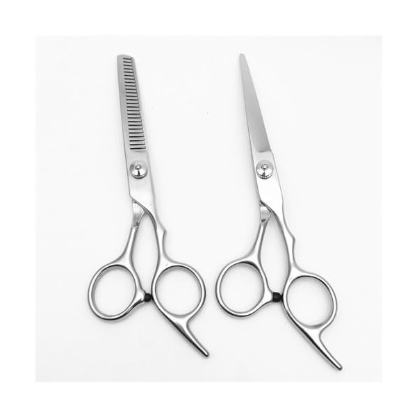 Ciseaux de coiffeur, coiffeur de coiffeur de poche de 6 pouces courbé pour la coupe de cheveux ciseaux de coiffure de coiffeu