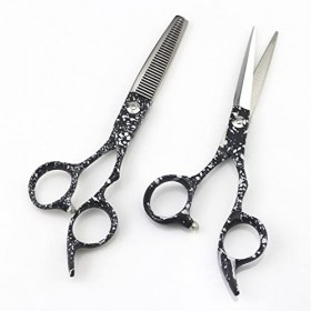 Ciseaux de coupe de cheveux, 6 pouces haut de gamme professionnel 440c 9cr13 ciseaux de coupe de cheveux salon de coiffure ci...