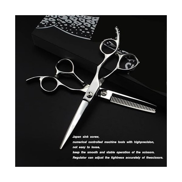 ciseaux de coiffeur Ciseaux De Coupe De Cheveux, 6 Pouces Professionnel Argent Haut De Gamme Ciseaux De Coupe De Cheveux Cise