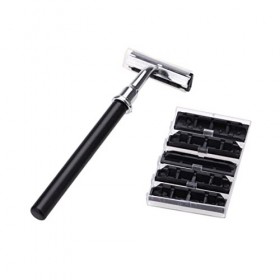 WWWFZS Ensemble de Rasoir pour Hommes 4 en 1 Rasoir à Barbe Professionnel Brosse à raser Support de Bol 5 Lames Ensemble de R