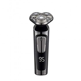 ChengBeautiful Rasoir Smart 4D Floating Rechargeable Full Body Laver Rasoir Multifonctions Barbe Hommes Rasoir Couleur : Bla