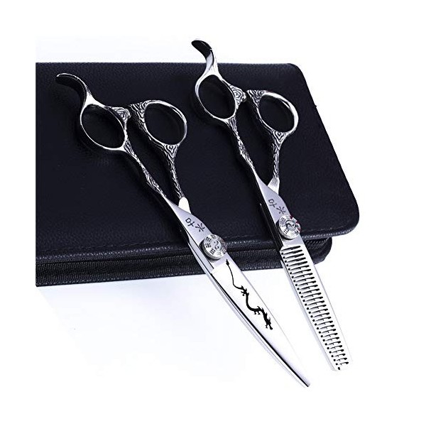 WYGC Scissors Ciseaux Coiffure Professionnel Ciseaux Cheveux Acier Inoxydable 440C Coupe Nette et Précise Combinaison Set pou