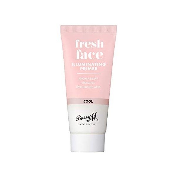 Barry M Cosmetics Fresh Face Base de maquillage avec particules irisées argentées pour unifier le teint Argenté