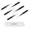 Libeauty Lot de 6 brosses micro pour relever les cils et les sourcils - Noires