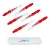 Libeauty Lot de 6 brosses micro pour relever les cils et les sourcils - Noires