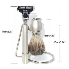 LEFEDA Simple Supports de Brosse de Rasoir pour Hommes, Support de Rasoir de sécurité à 3 Couches de Mode, kit de Brosse de R
