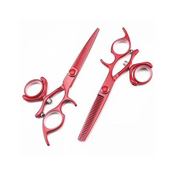 Ciseaux Tourbillon Rouges De 6 Pouces, Ciseaux De Coiffure, Ciseaux Amincissants, Ciseaux De Coiffure, Ciseaux De Coiffure, C