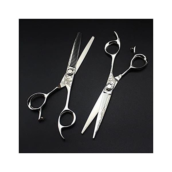 NC Ciseaux en Acier de 6 Pouces, Coupe de Cheveux clairsemée, Ciseaux de Coiffeur Outils de Coiffeur Couleur : Coupe Ensem