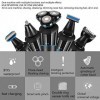 Gaone Tondeuse Cheveux Homme, Multifuntional Waterproof Wireless Electric Shaver Beard Nose Ear Shaver Hair Trimmer Tool 5 in