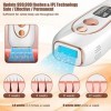 Epilateur Lumière Pulsée avec refroidissement par glace, 999999 Flashs IPL Epilation, 2 Modes 5 Niveaux Dnergie Epilateur Ele