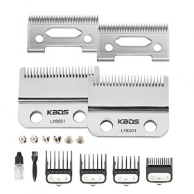 KBDS Lot de 2 lames de rechange professionnelles à 2 trous pour tondeuse Wahl Magic Clip, 5 Star Senior et Reflections Senior