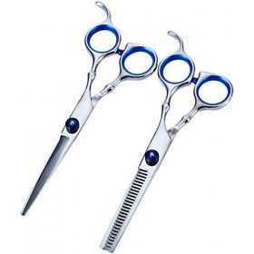 Ensemble de coiffure 2 pièces ensemble de ciseaux de coiffure professionnels Salon de coiffure coupe de cheveux ciseaux aminc