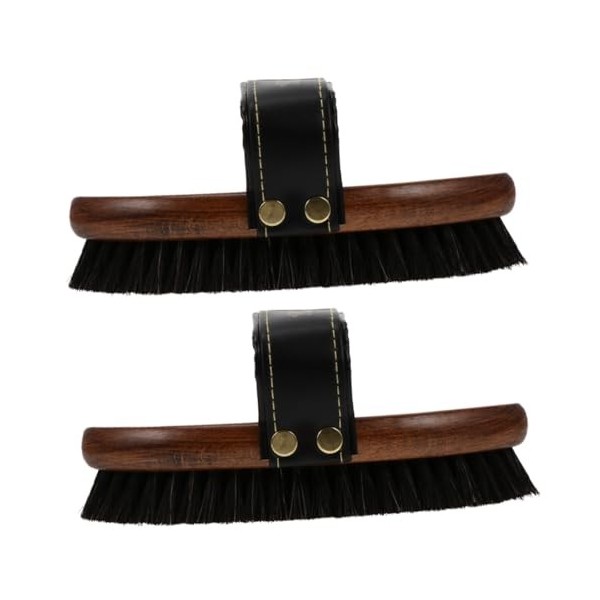 POPETPOP 3 Pièces Peigne Brosse De Nettoyage Multifonctionnelle Accessoires DAllaitement Skiver En Cuir Polissage De Cheval 