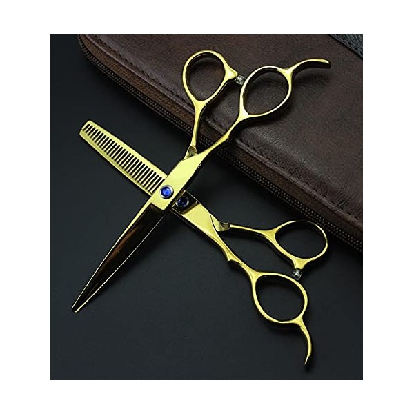 Générique Ciseaux de Gauche Ciseaux Master Professionnel Ciseaux Ciseaux Barber Ciseaux Salon Outils Coupe-Cheveux Diluant C