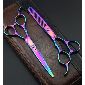 Générique Ciseaux de Gauche Ciseaux Master Professionnel Ciseaux Ciseaux Barber Ciseaux Salon Outils Coupe-Cheveux Diluant C