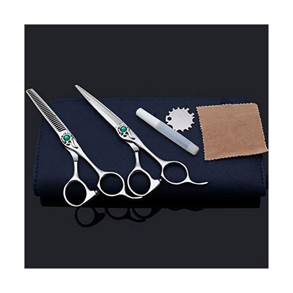 Professional 6.0 Pouces Coiffure Ciseaux De Coiffure Set Ciseaux À Effiler Ciseaux De Coupe De Haute Qualité Ciseaux Plat Den