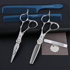 Ciseaux de coiffure professionnels, 6,0 pouces Ciseaux de coiffure Ciseaux de coiffure Kit Ciseaux de coupe de cheveux Ciseau