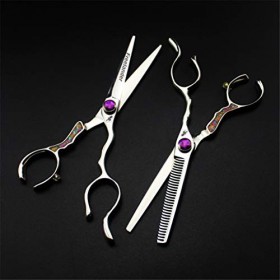 Ciseaux de Coupe Professionnelle Cheveux personnalisée Set - 6.0" Ciseaux de Coiffure Ciseaux Dilution Toilettage de Sharp St