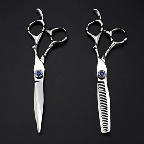 Ciseaux de coiffeur coupe de cheveux, 6 pouces 440c en acier haut de gamme, ciseaux de coiffure, coupe de cheveux, ciseaux am