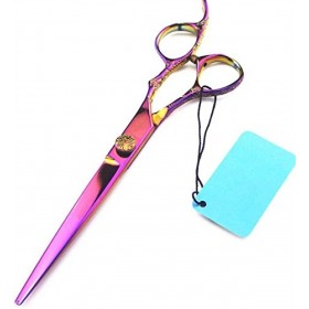 Ensemble de coiffure ciseaux de coiffure professionnels violet prune poignée ciseaux à cheveux maquillage ciseaux coupe de ch...