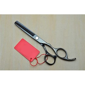 Ciseaux professionnels pour cheveux humains de couleur noire, ciseaux de coiffure, ciseaux amincissants couleur : 1 paire sa ...