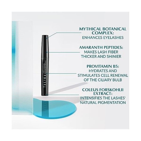 TALIKA Lipocils Mascara qui Stimule Pousse des Cils + 29%* de Longueur Soin Couleur Marron - 8,5 ml